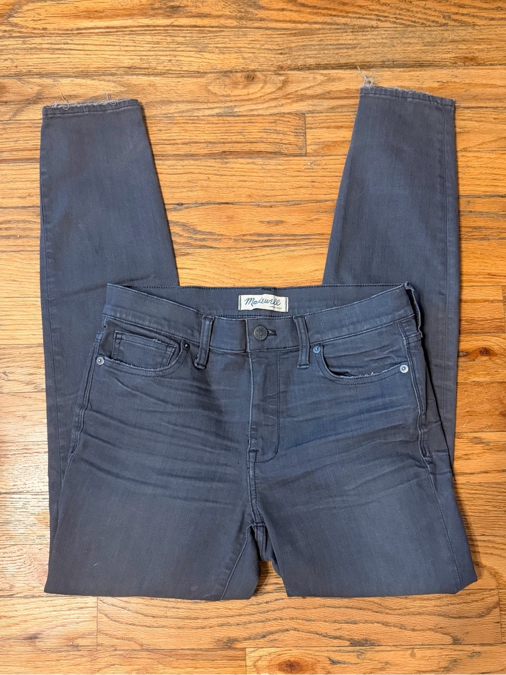 Madewell High-Rise Grey Skinny Jeans - Picture 2 of 3